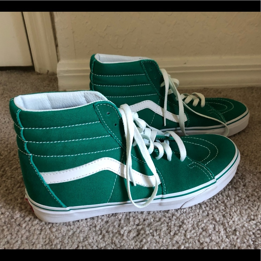 Van’s Forest Green SK8-Hi High Top Sneakers
